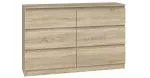 Komoda MALWA M6 120cm SONOMA matná