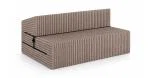 Rozkladacia pohovka SUZI HNEDÁ SZTRUKS 120x200 výška 14 cm