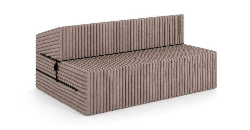 Rozkladacia pohovka SUZI HNEDÁ SZTRUKS 120x200 výška 14 cm