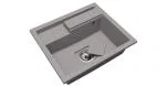 Granitový drez ELITE 6052 SIVÝ 60 x 52 x 21,5 cm