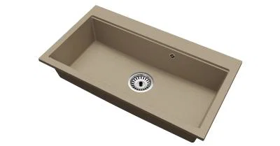 Granitový dřez ELITE 90 BÉŽOVÝ 90 x 50 x 21 cm