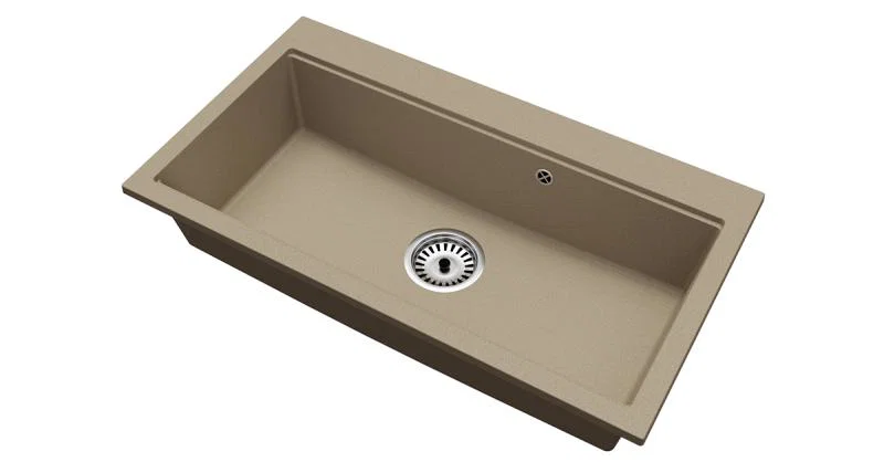 Granitový dřez ELITE 90 BÉŽOVÝ 90 x 50 x 21 cm