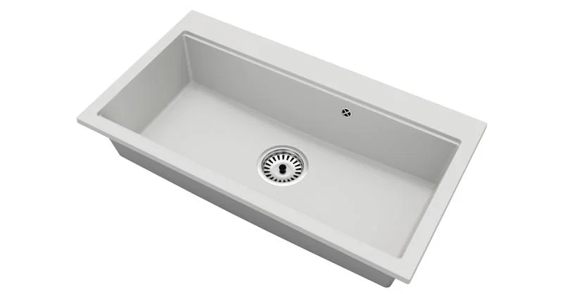 Granitový dřez ELITE 90 BIELY 90 x 50 x 21 cm