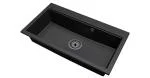 Granitový dřez ELITE 90 ČIERNY + čierny sifon 90 x 50 x 21 cm