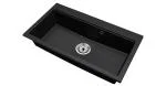Granitový dřez ELITE 90 ČIERNY S TEXTÚROU ŽULY 90 x 50 x 21 cm