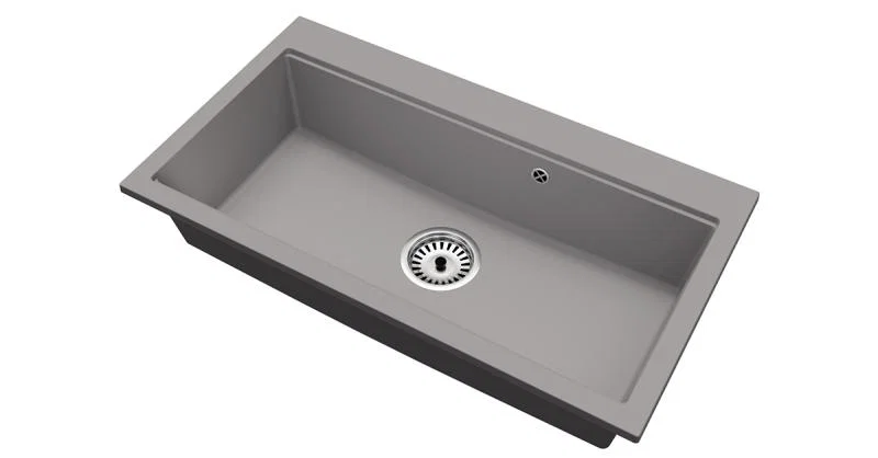 Granitový dřez ELITE 90 SIVÝ 90 x 50 x 21 cm