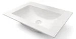 Zápustné granitové umývadlo PRIMO 61 cm, BIELY