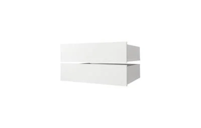 Súprava zásuviek 2 ks – Biela | pre skrine Davos, Dakota, Lanko, Cannes, Sapporo 45 cm