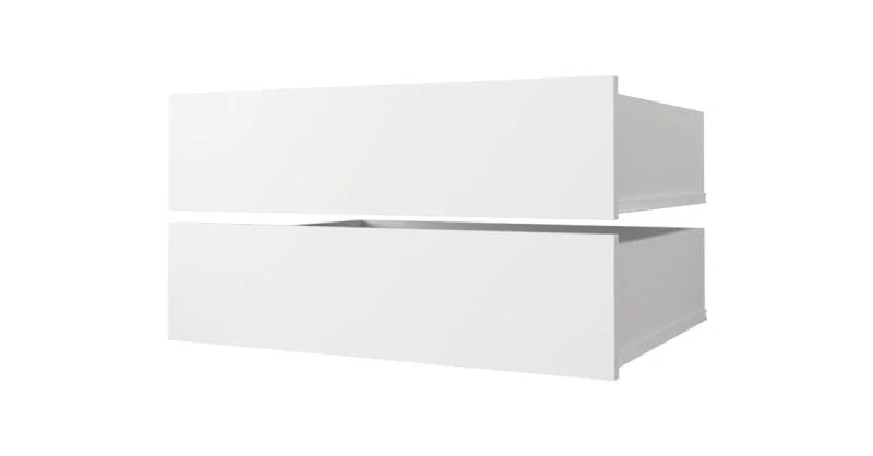 Súprava zásuviek 2 ks – Biela 45cm | pre skrine Davos, Dakota, Lanko, Cannes, Sapporo