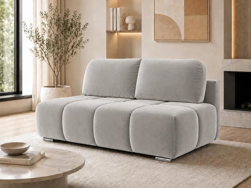 Dvojmiestna rozkladacia pohovka LUCY MINI | 195x104x89cm | MONOLITH SIVÁ