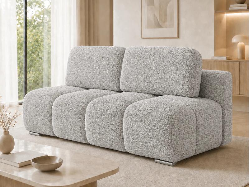 Dvojmiestna rozkladacia pohovka LUCY MINI | 195x104x89cm | CENTAUR SIVÁ