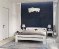 Moderná posteľ DALLAS 180x200 BIELA