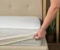 Plachta JERSEY s gumou 120x200 cm BIELA