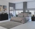 Komoda MALWA M6 120cm ČIERNA matná