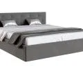 Čalúnená posteľ CRYSTAL grafit 90x200 s kovovým roštom