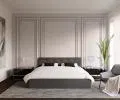 Luxusná posteľ CRYSTAL grafit 120x200 s kovovým zdvižným roštom