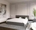 Luxusná posteľ CRYSTAL grafit 120x200 s kovovým zdvižným roštom