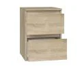 Nočný stolík MALWA M2 s 2 zásuvkami DUB SONOMA