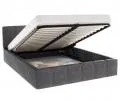 Čalúnená posteľ FLORIDA 140x200 s kovovým zdvižným roštom GRAFIT