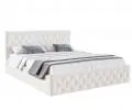 Čalúnená posteľ CHICAGO TRINITY 90x200 s kovovým zdvižným roštom BIELA