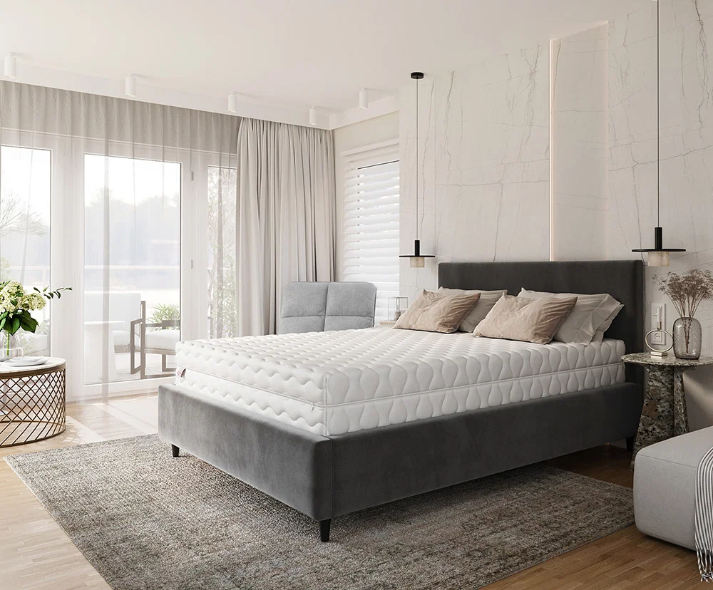 Taštičkový matrac GINASO MAX JERSEY 90x200cm s kokosom 28cm