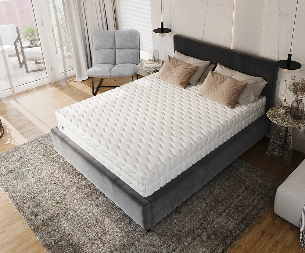 Taštičkový matrac GINASO MAX JERSEY 90x200cm s kokosom 28cm