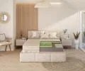 Penový matrac RELAX BAMBOO 90x200cm s latexom 21cm