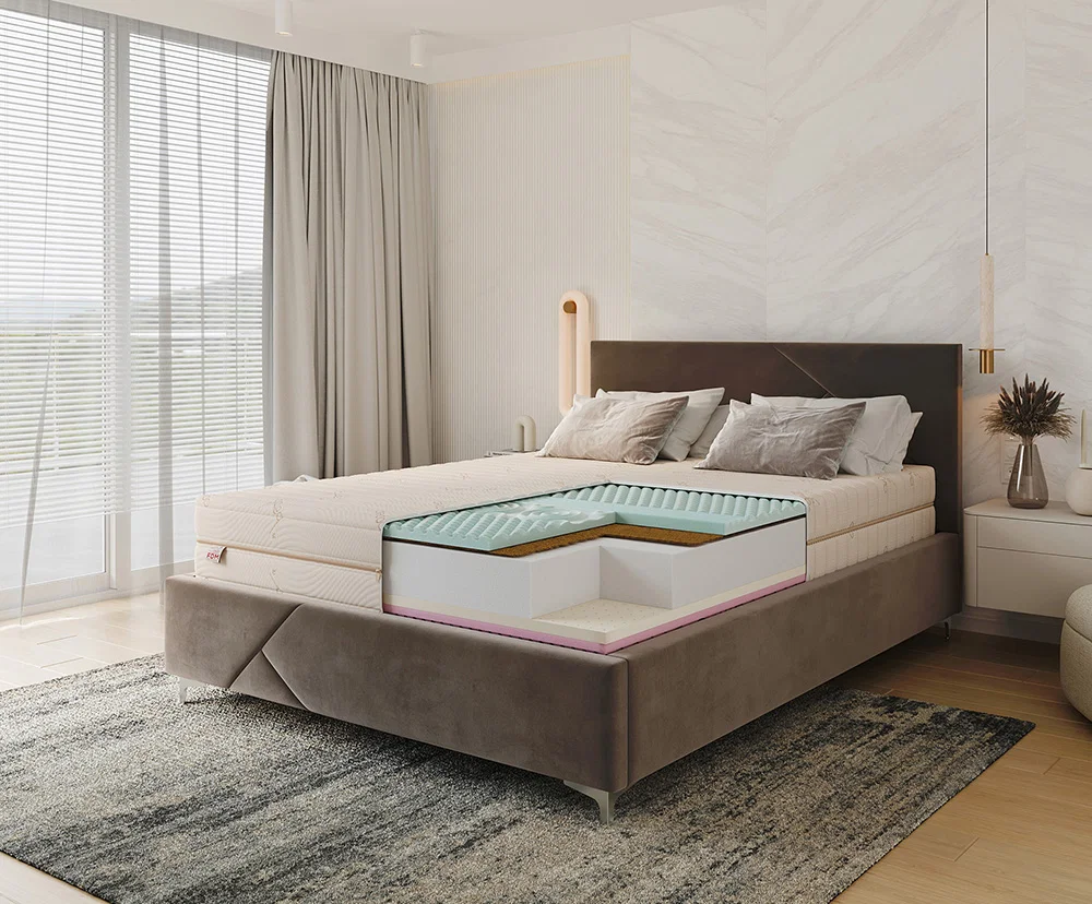 Ortopedický penový matrac s latexom RELAX Bamboo 21 cm – 180×200 cm