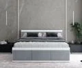 Manželská posteľ PANAMA T 120x200 so zdvíhacím roštom SIVÁ