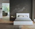 Čalúnená posteľ 160x200 cm VIP so zdvižným roštom BIELA