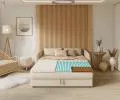 Topper z profilovanej peny Ravine Blue s kokosom 80x200cm 5cm