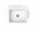 Granitový drez DON + batéria DECO BIELE 44,2 x 41,5 x 17,1cm