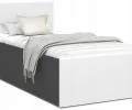 Posteľ PANAMA KLASIK 90x200 + rošt SIVÁ-BIELA