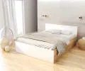 Manželská posteľ PANAMA KLASIK 140x200 + rošt DUB-BIELA