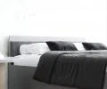 Manželská posteľ PANAMA T 140x200 so zdvíhacím dreveným roštom SIVÁ
