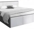 Manželská posteľ PANAMA T 160x200 so zdvíhacím kovovým roštom SIVÁ BIELA