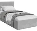 Čalúnená posteľ RINO 90x200 cm s roštom sivá