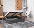 Čalúnená posteľ TOPAZ trinity 90x200 s kovovým roštom GRAFIT