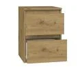 Nočný stolík MALWA M2 s 2 zásuvkami DUB ARTISAN