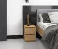 Nočný stolík MALWA M2 s 2 zásuvkami DUB ARTISAN