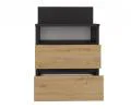 Nočný stolík MALWA M1 DUB ARTISAN/ŠEDÁ