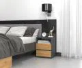 Nočný stolík MALWA M1 DUB ARTISAN/ŠEDÁ