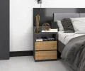 Nočný stolík MALWA M1 DUB ARTISAN/ŠEDÁ