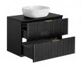 Kúpeľňová zostava ADEL BLACK ERIS 80cm