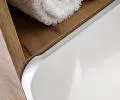 Kúpeľňová vysoká skrinka ARUBA WHITE 25 cm