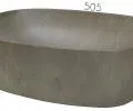 Keramické umývadlo ANNA, khaki kameň, 50 cm