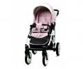 Kočík 2v1 BabyLux White Lux Sweet Pink
