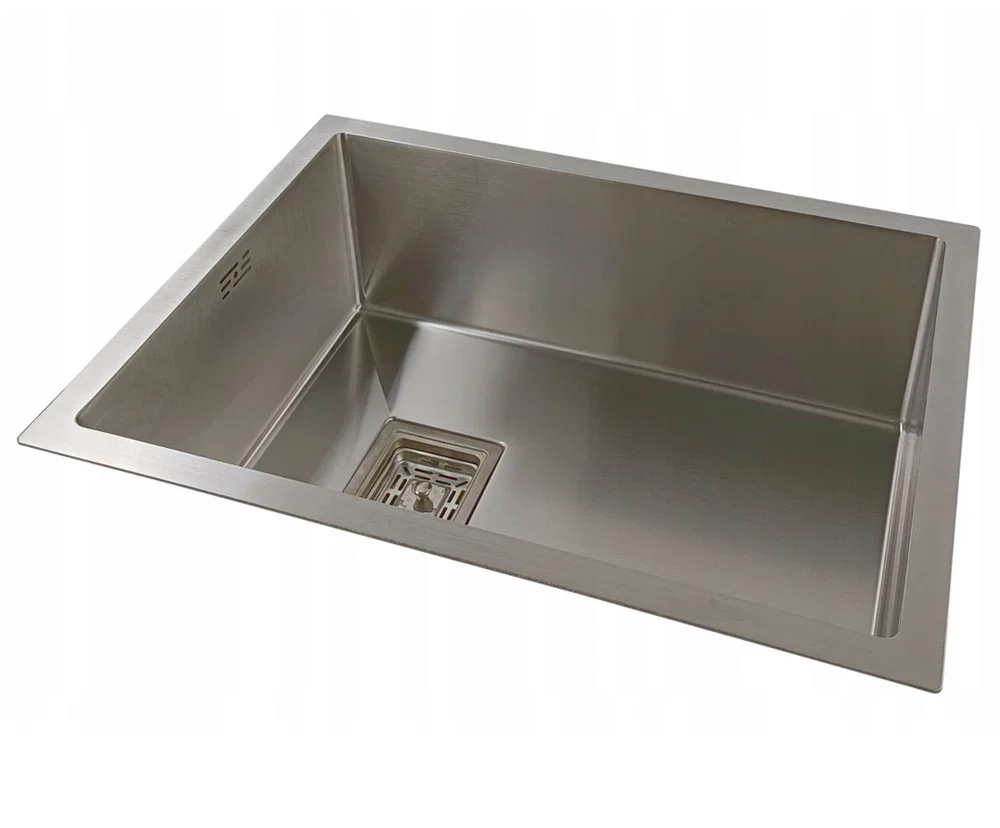 Oceľový drez OLAF + batéria STEEL OCEĽOVÁ 60,2 x 45 x 20cm