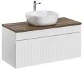 Kúpeľňová skrinka pod umývadlo ICONIC WHITE 80 cm