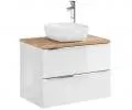 Kúpeľňová skrinka pod umývadlo CAPRI WHITE 80 cm